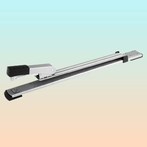 GRAPADORA BRAZO LARGO 12 PULGADAS DOCUMENTOS LIBROS REVISTAS GRIS OSCURO