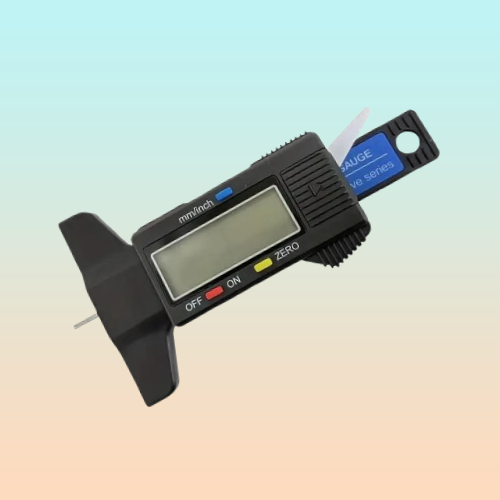MEDIDOR DIGITAL LCD PROFUNDIDAD NEUMÁTICOS LLANTAS VEHICULO NEGRO