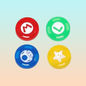 4X JUEGO SET CAUCHOS CUBIERTAS GOMAS PARA JOY-CON SWITCH MIXTO | 4X SET RUBBER COVERS CAPS FOR JOY-CON SWITCH MIXED
