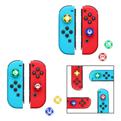 4X JUEGO SET CAUCHOS CUBIERTAS GOMAS PARA JOY-CON SWITCH MIXTO | 4X SET RUBBER COVERS CAPS FOR JOY-CON SWITCH MIXED
