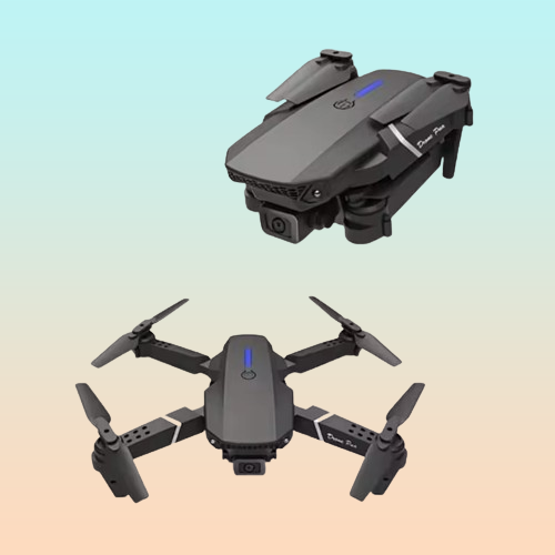 DRONE PLEGABLE DOBLE CAMARA VISOR APP WIFI NEGRO