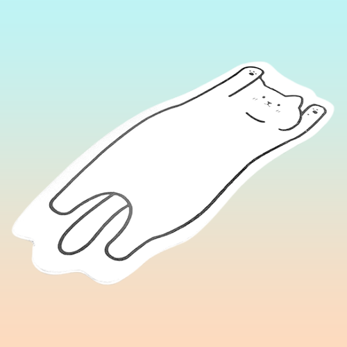 TAPETE GATO KAWAII DUCHA BAÑO NIÑOS HOGAR ALCOBA 60X40 NEGRO MODERNO