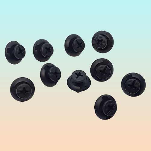 10X PIN CLIP PLÁSTICO REMACHE AJUSTE RETENEDOR MOTOR CARRO NEGRO