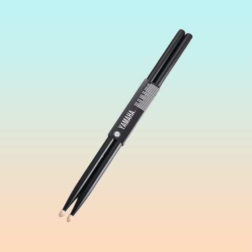 BAQUETAS 5A YAMAHA NEGRAS PUNTA MADERA BATERÍA PERCUSIÓN NEGRO 5A