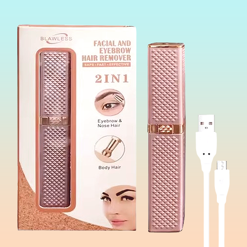 DEPILADOR ELECTRICO RECARGABLE ROSA 5V