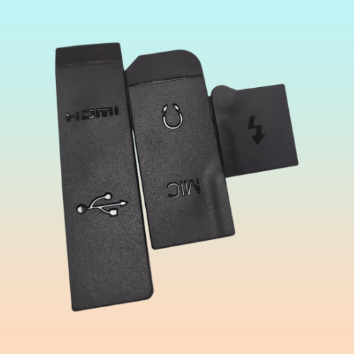 TAPA COBERTOR GOMA CAUCHO CONEXIONES CANON 5D MARK 4 NEGRO