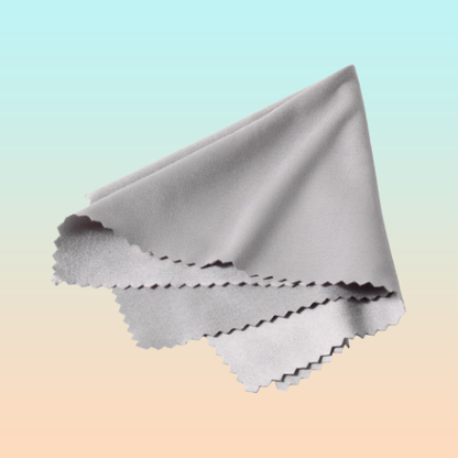 PAÑO SEDA FRANELA LIMPIEZA CELULAR CAMARA GAFAS 60X75MM GRIS