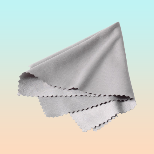 PAÑO SEDA FRANELA LIMPIEZA CELULAR CAMARA GAFAS 60X75MM GRIS