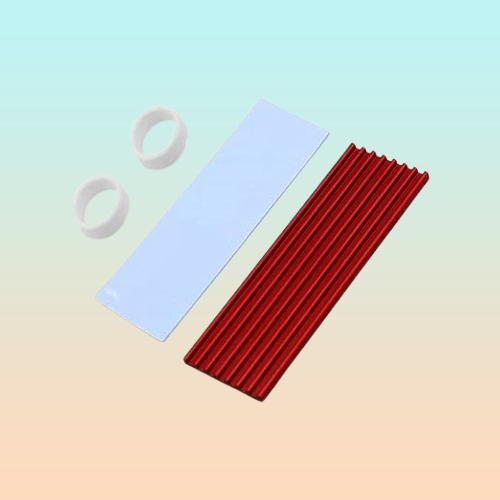 DISIPADOR RAM SO-DIMM Y SSD M.2 NVME LAPTOP PORTÁTIL ROJO