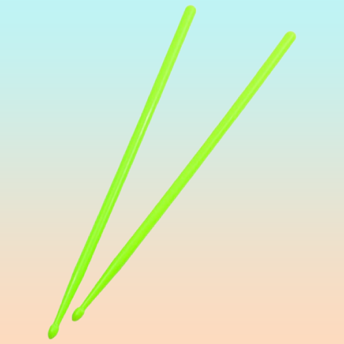 BAQUETAS 5A FLUORESCENTES VERDE BATERÍA PERCUSIÓN LIVE VIDEO VERDE LIMA 5A