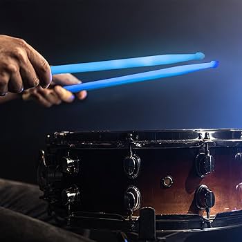 BAQUETAS 5A FLUORESCNTES AZUL BRILLAN OSCURIDAD