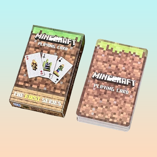 JUEGO CARTAS POKER FIRST SERIES VERSION LIMITADA MINECRAFT PIXEL MINECRAFT INGLÉS