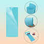 TAPETE CORTE 12  X 4.5  PARA CRICUT JOY LIGHT GRIP AZUL AGUA