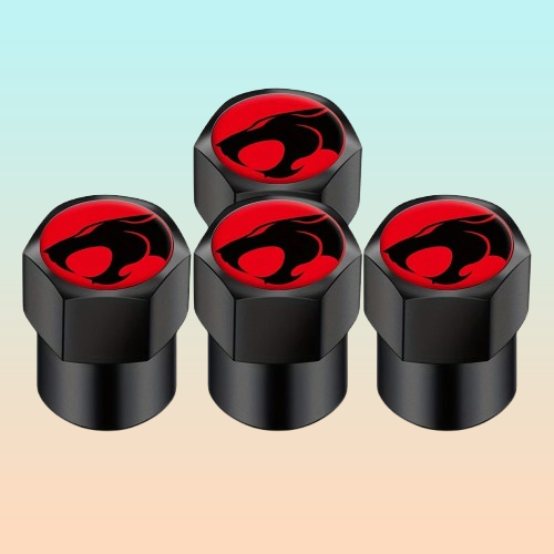 JUEGO TAPA VÁLVULA AIRE LLANTA CARRO MOTO BICI THUNDERCATS