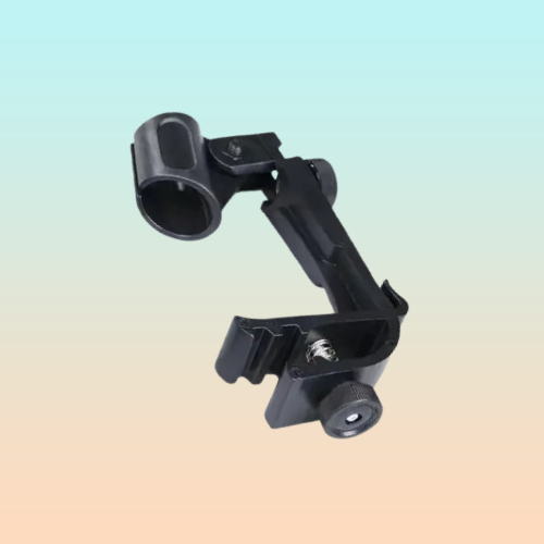 BASE SOPORTE MICRÓFONO BATERÍA ANILLO ARO REDOBLANTE TOM NEGRO