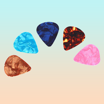 5X PUAS PICKS UÑAS GUITARRA ACÚSTICA ELÉCTRICA COLOR VARIADO VARIADO FINO