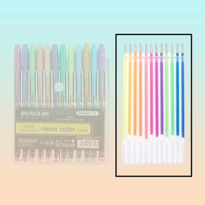 12X MINA REPUESTO RESALTADOR ARTISTICO ZUIXUA HT6307-12