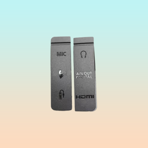 TAPA COBERTOR GOMA CAUCHO CONEXIONES CANON 5D MARK 3 NEGRO