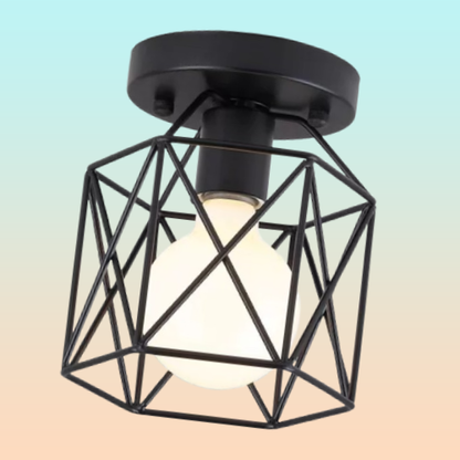 LAMPARA TECHO CRISTAL FLOR LOTO PETALOS LED 110V TRANSPARENTE