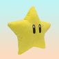 ALMOHADA PELUCHE SUPER STAR MARIO BROS NIÑO NIÑA JUGUETE AMARILLO