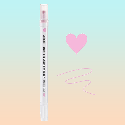 MARCADOR ROTULADOR DOBLE PUNTA ARTÍSTICO CORAZÓN ACUARELA