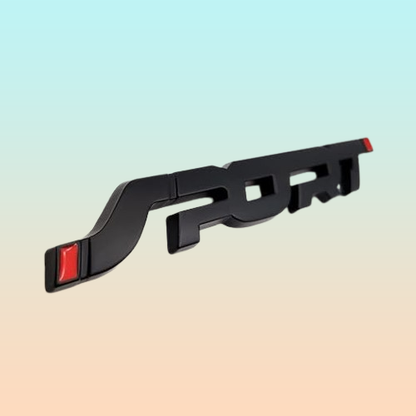 EMBLEMA SPORT METAL 3D ADHESIVO VEHÍCULO INSIGNIA LUJO CARRO