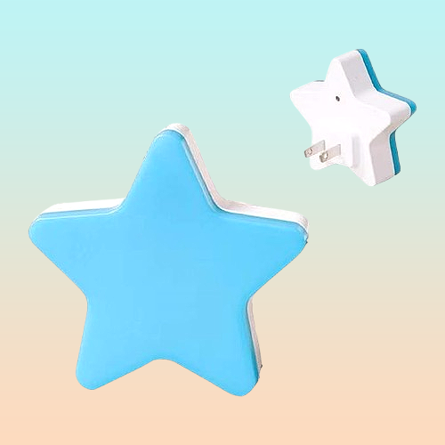 LUZ LED NOCTURNA NIÑOS SENSOR CONTROL PARED ALCOBA AZUL 110V AZUL CLARO