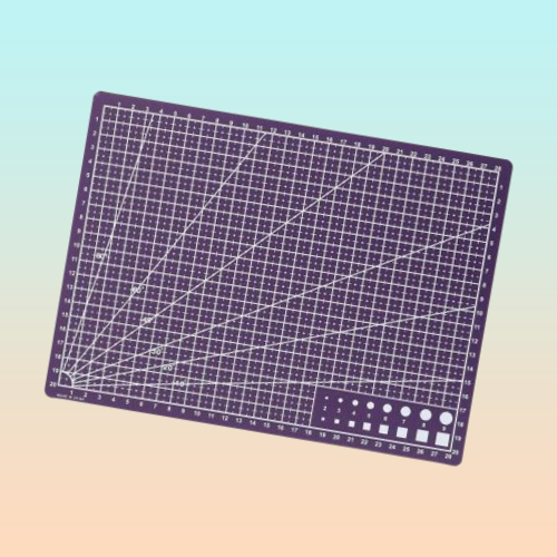 TAPETE CORTE A4 PAPEL MANUALIDADES BISUTERÍA ALFOMBRILLA VIOLETA OSCURO