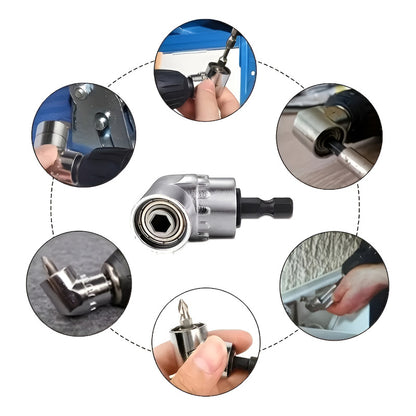 ADAPTADOR BROCA ÁNGULO 105° ACERO TALADRO DESTORNILLADOR | 105° ANGLE DRILL BIT ADAPTER STEEL DRILL SCREWDRIVER
