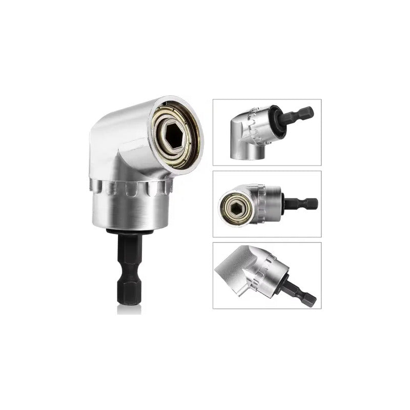 ADAPTADOR BROCA ÁNGULO 105° ACERO TALADRO DESTORNILLADOR | 105° ANGLE DRILL BIT ADAPTER STEEL DRILL SCREWDRIVER

