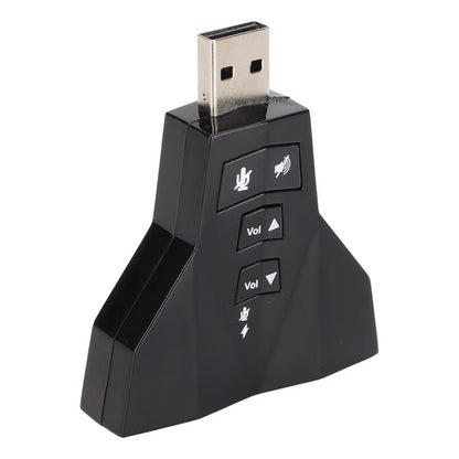 ADAPTOR USB AUDIO DUAL 7.1 VIRTUAL 3D MICRÓFONO AUDÍFONOS | USB AUDIO ADAPTER DUAL 7.1 VIRTUAL 3D MICROPHONE HEADPHONES
