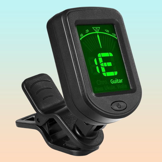AFINADOR DIGITAL LCD GUITARRA CLIP 360° VIOLIN UKELELE NEGRO | DIGITAL LCD TUNER GUITAR CLIP 360° VIOLIN UKULELE BLACK
