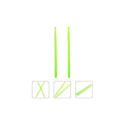 BAQUETAS 5A FLUORESCENTES VERDE BATERÍA PERCUSIÓN LIVE VIDEO VERDE LIMA 5A | 5A FLUORESCENT GREEN DRUMSTICKS PERCUSSION DRUM LIVE VIDEO LIME GREEN 5A
