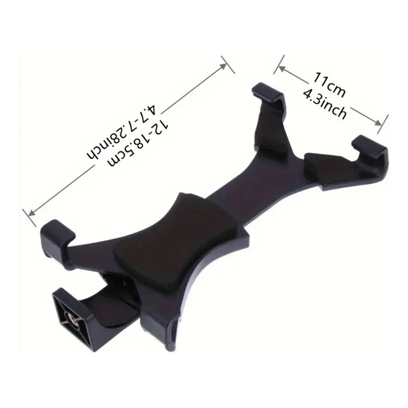 BASE SOPORTE UNIVERSAL TABLET ROSCA 1/4 TRÍPODE ESTUDIO NEGRO | UNIVERSAL TABLET HOLDER MOUNT 1/4 THREAD TRIPOD STUDIO BLACK
