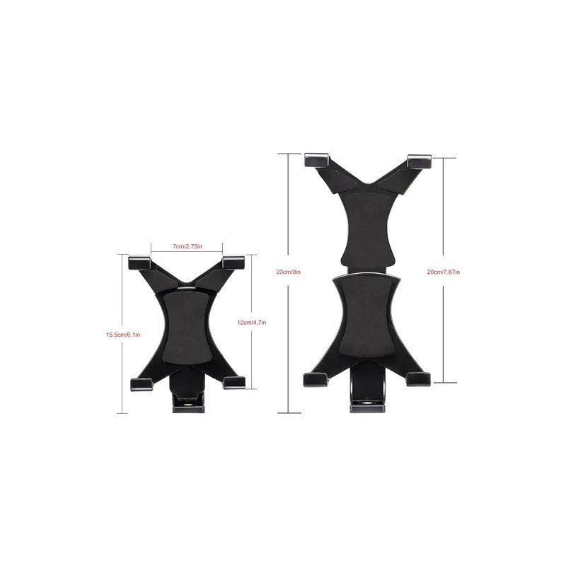 BASE SOPORTE UNIVERSAL TABLET ROSCA 1/4 TRÍPODE ESTUDIO NEGRO | UNIVERSAL TABLET HOLDER MOUNT 1/4 THREAD TRIPOD STUDIO BLACK
