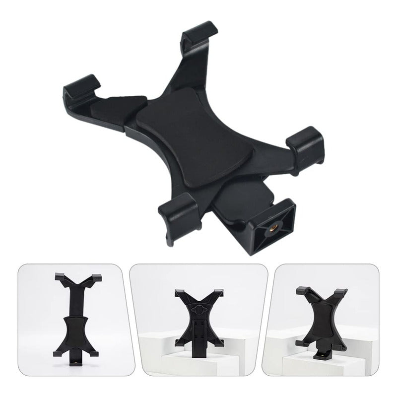 BASE SOPORTE UNIVERSAL TABLET ROSCA 1/4 TRÍPODE ESTUDIO NEGRO | UNIVERSAL TABLET HOLDER MOUNT 1/4 THREAD TRIPOD STUDIO BLACK
