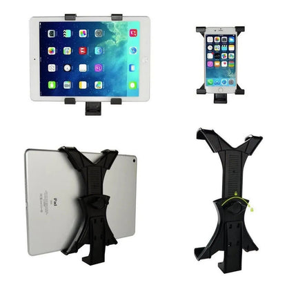 BASE SOPORTE UNIVERSAL TABLET ROSCA 1/4 TRÍPODE ESTUDIO NEGRO | UNIVERSAL TABLET HOLDER MOUNT 1/4 THREAD TRIPOD STUDIO BLACK
