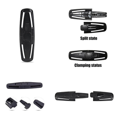 BROCHE AJUSTE CINTURON SEGURIDAD SILLA NIÑOS CARRO RUTA COLE NEGRO | CHILD SEAT BELT ADJUSTER BUCKLE CAR SCHOOL TRANSPORT BLACK
