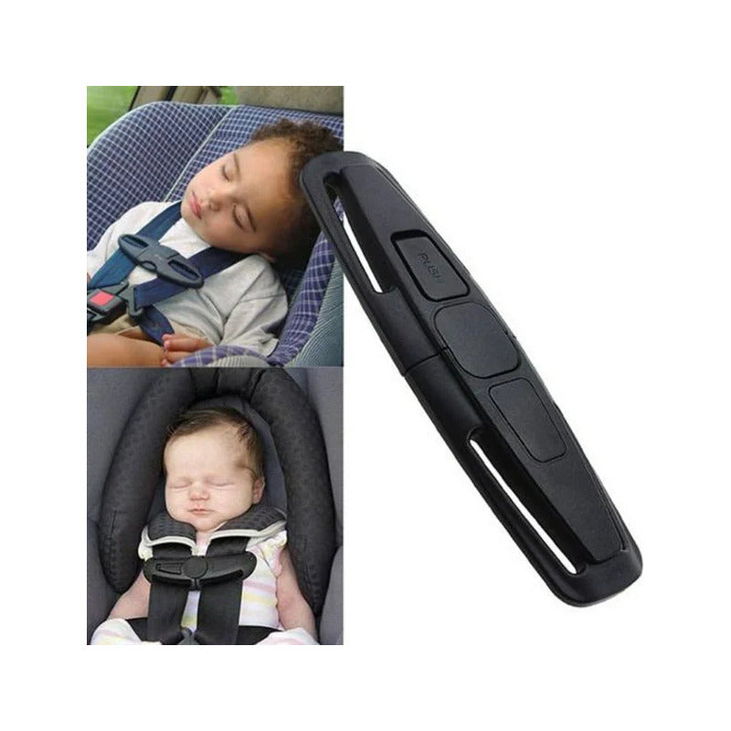BROCHE AJUSTE CINTURON SEGURIDAD SILLA NIÑOS CARRO RUTA COLE NEGRO | CHILD SEAT BELT ADJUSTER BUCKLE CAR SCHOOL TRANSPORT BLACK
