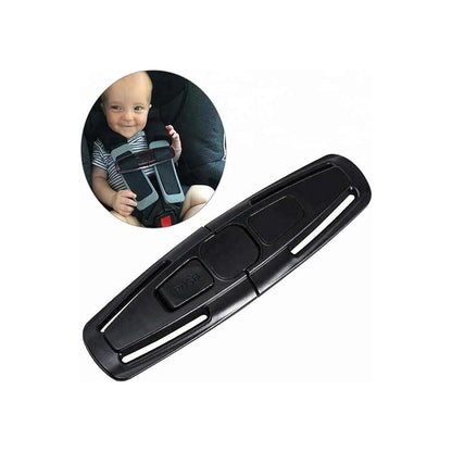 BROCHE AJUSTE CINTURON SEGURIDAD SILLA NIÑOS CARRO RUTA COLE NEGRO | CHILD SEAT BELT ADJUSTER BUCKLE CAR SCHOOL TRANSPORT BLACK
