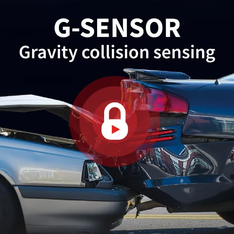 CAMARA DVR DASH CAM DOBLE LENTE HD VISION NOCTURNA SENSOR G | DVR DASH CAM WITH DUAL LENS, HD, NIGHT VISION & G-SENSOR