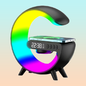 CARGADOR CELULAR INALAMBRICO RGB RELOJ SPEAKER BLUETOOH NEGRO | WIRELESS PHONE CHARGER RGB CLOCK BLUETOOTH SPEAKER BLACK
