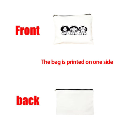 CARTUCHERA COSMETIQUERA MAFALDA 3 MONKEYS MAQUILLAJE LABIAL BLANCO MAFALDA | PENCIL CASE COSMETIC BAG MAFALDA 3 MONKEYS MAKEUP LIPSTICK WHITE MAFALDA
