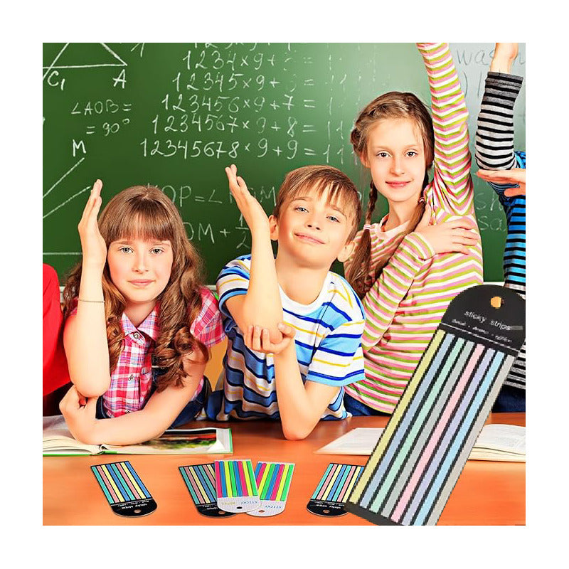 CINTA RESALTADORA LIBROS DOCUMENTOS REMOVIBLE GAMA ARCOIRIS | REMOVABLE HIGHLIGHTING TAPE FOR BOOKS & DOCUMENTS – RAINBOW COLOR SET