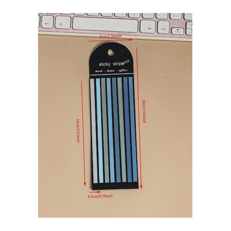 CINTA RESALTADORA LIBROS DOCUMENTOS REMOVIBLE GAMA FRIOS | REMOVABLE HIGHLIGHTING TAPE FOR BOOKS & DOCUMENTS – COOL COLOR SET