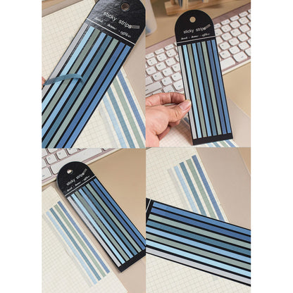 CINTA RESALTADORA LIBROS DOCUMENTOS REMOVIBLE GAMA FRIOS | REMOVABLE HIGHLIGHTING TAPE FOR BOOKS & DOCUMENTS – COOL COLOR SET