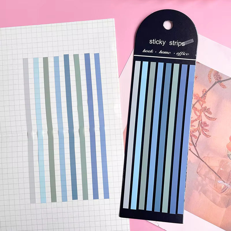 CINTA RESALTADORA LIBROS DOCUMENTOS REMOVIBLE GAMA FRIOS | REMOVABLE HIGHLIGHTING TAPE FOR BOOKS & DOCUMENTS – COOL COLOR SET