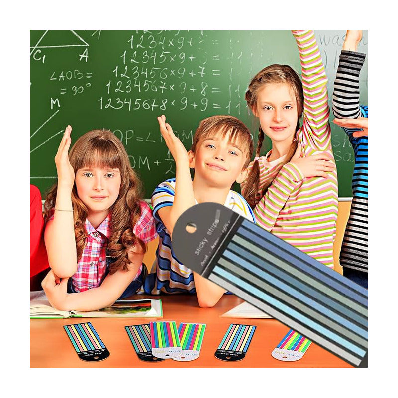 CINTA RESALTADORA LIBROS DOCUMENTOS REMOVIBLE GAMA FRIOS | REMOVABLE HIGHLIGHTING TAPE FOR BOOKS & DOCUMENTS – COOL COLOR SET