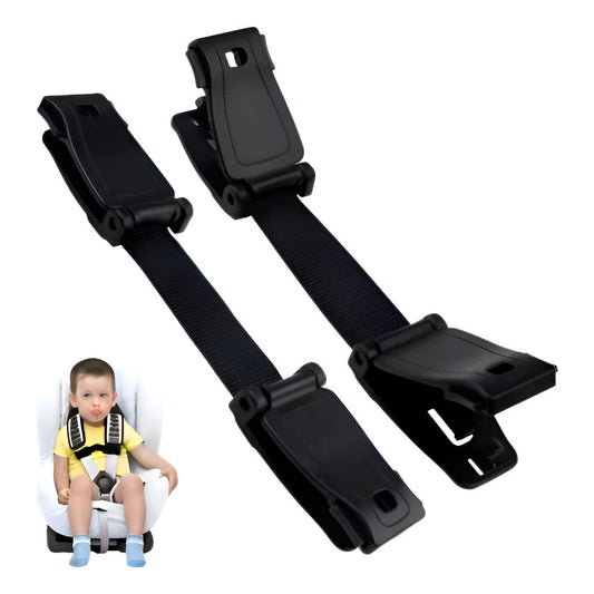 CINTURON SEGURIDAD BROCHE CORREA AJUSTE SILLA NIÑOS CARRO NEGRO | CHILD CAR SEAT SAFETY BELT BUCKLE STRAP ADJUSTER BLACK
