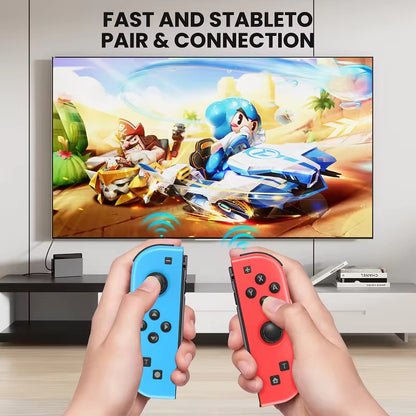 CONTROL MANDO INALÁMBRICO PARA NINTENDO SWITCH JOY-CON VIOLETA Y NARANJA | WIRELESS CONTROLLER FOR NINTENDO SWITCH JOY-CON PURPLE AND ORANGE
